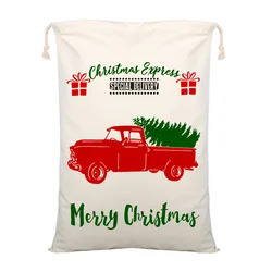 High King 2021 Hot sale canvas Santa sack bag christmas for New Year