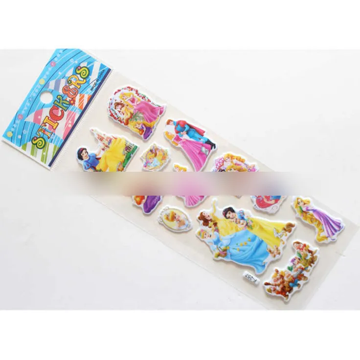 Милые детские наклейки, наклейки для девочек, детские Мультяшные 3D стерео наклейки