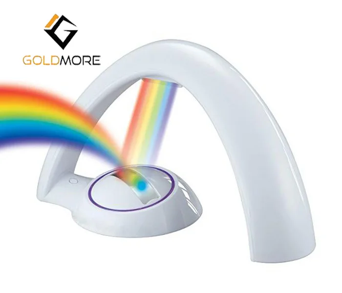 Goldmore, Радужный проектор, ночник для комнаты, светодиодная цветная лампа, волшебное романтическое освещение для детей