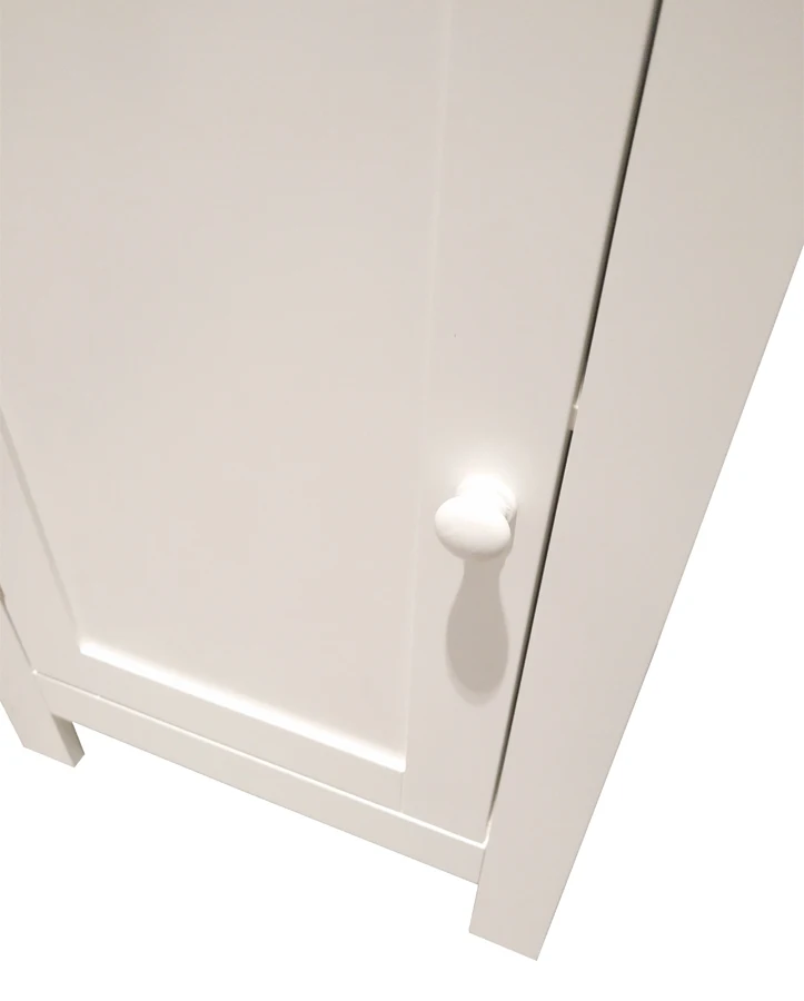 
Corner Bathroom Furniture Bathroom Wooden Tall Cabinet with Shelf and Drawer 