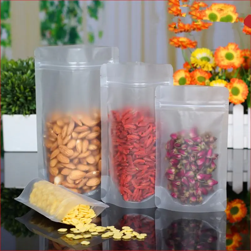 Clear plastic pvc plastic candy bag for fresh food storage reusable freezer