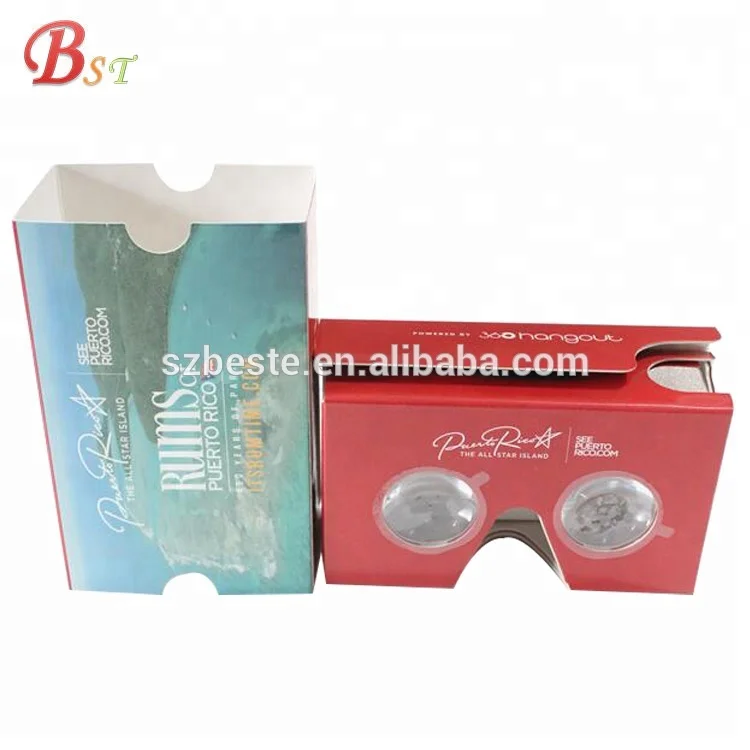 
3d vr glasses virtual reality google cardboard 2.0 with 37mm&34mm biconvex lens 