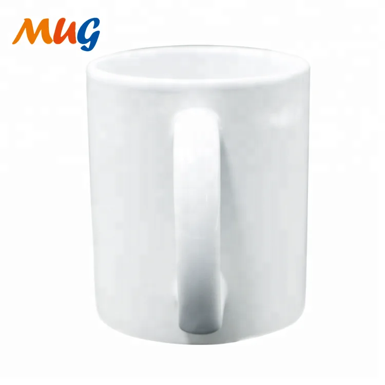 11oz white ceramic stock coffee mug