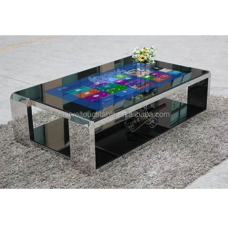 65 inch waterproof hd modern ir touch multi interactive game coffee table with touch screen smart