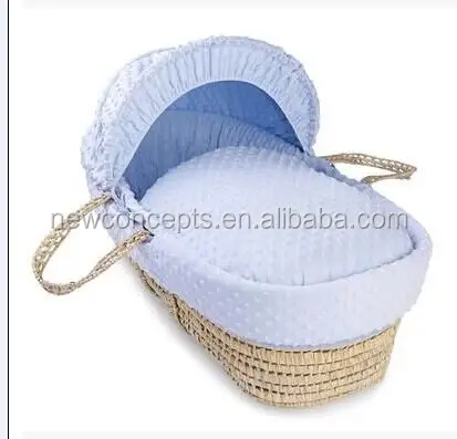 Cheap wholesale corn husk baby carrier basket portable moses basket for baby sleeping and carrying
