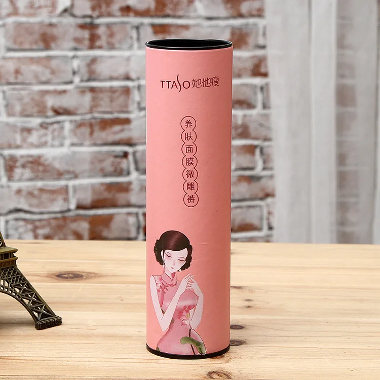 
Custom biodegradable box printed paper tube cardboard push up deodorant containers for food packing 