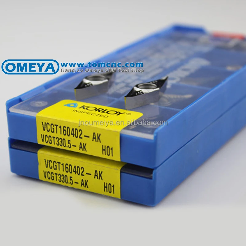 Safe delivery VCGT160404-AK H01 cnc turning tool inserts
