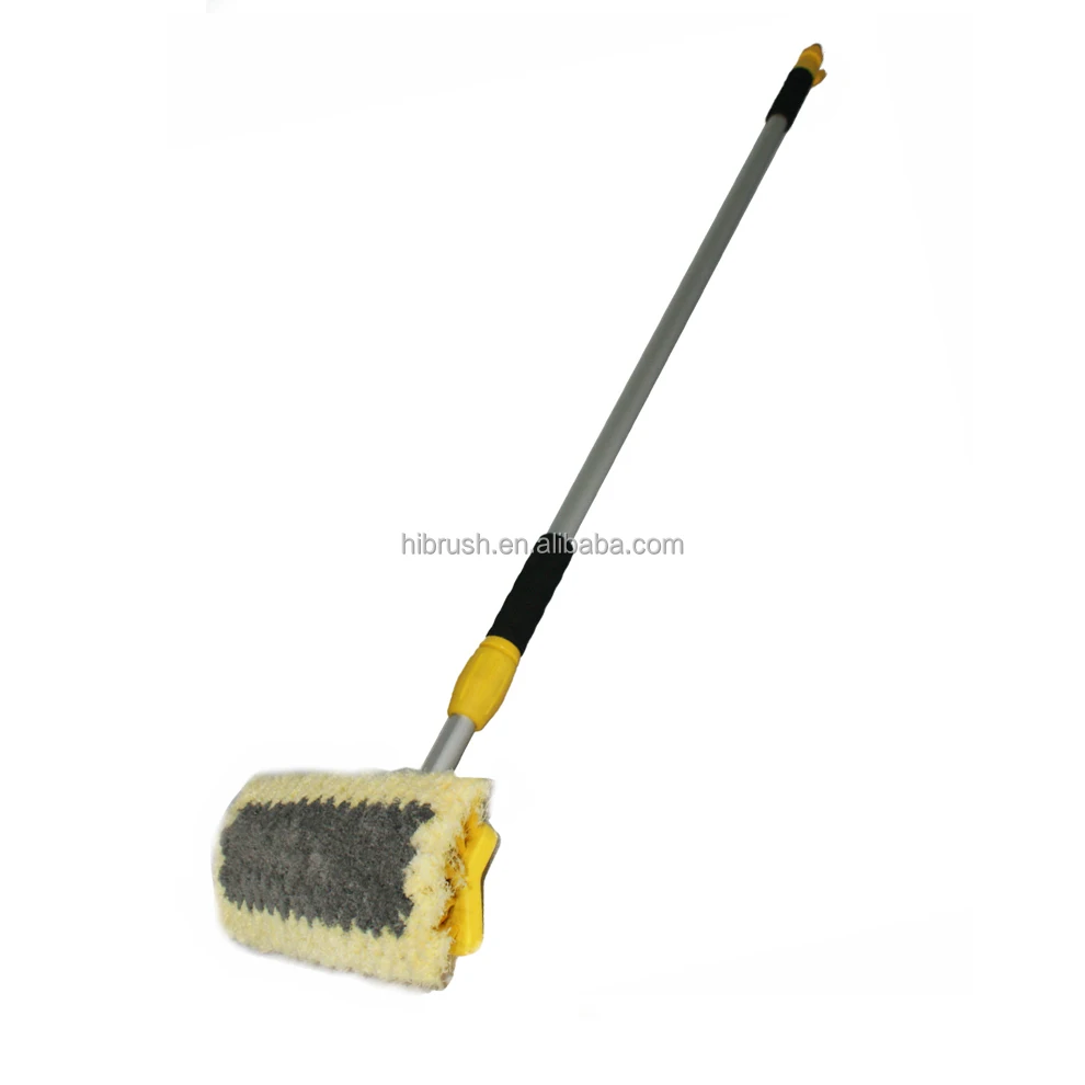 2m Telescopic Hose Water Fed Caravan Boat Car Van Bus Window Wash Brush Cleaner