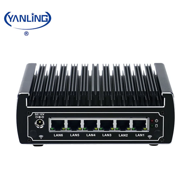 MINI PC intel core  i3 7100U   VPN IBOX-501 N13 6 Port ethernet firewall with RS 485 COM Pfsense nano itx