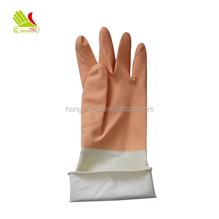 
Colourful Fashion Cotton Lined Latex Gloves for Easy Clean 