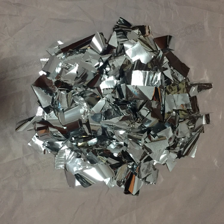 Double face color gold metalic aluminum confetti paper for confetti machine