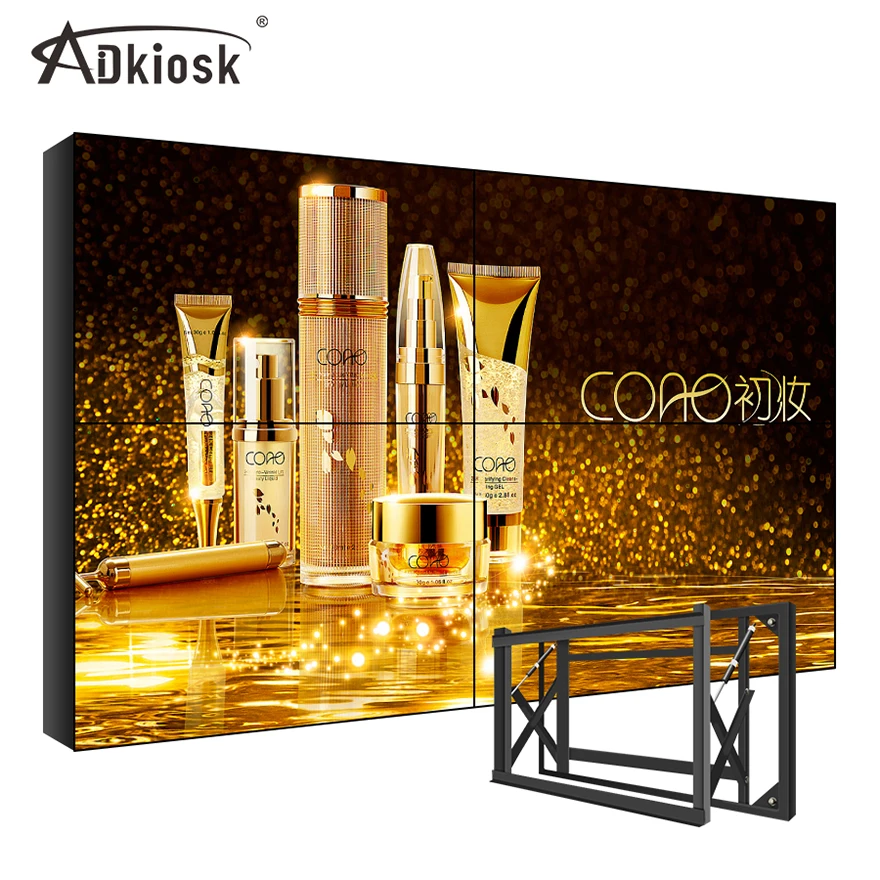 
42 43 46 49 55 65 inch 2X2 LCD screens the advertisement multi media display DID video wall for indoor 