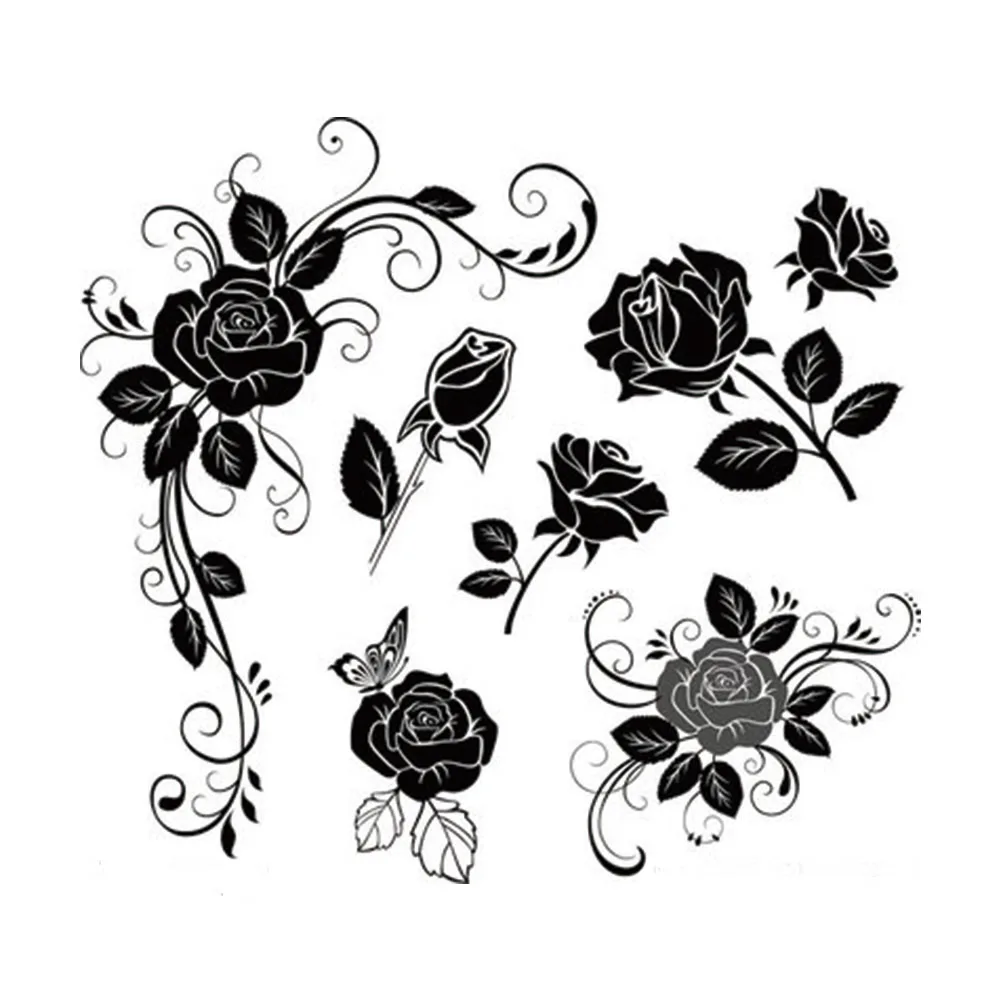 Hot Sale Customized Cheap Waterproof No-toxic Christmas Tattoo Ink Stickers Custom Temporary tattoo Paper