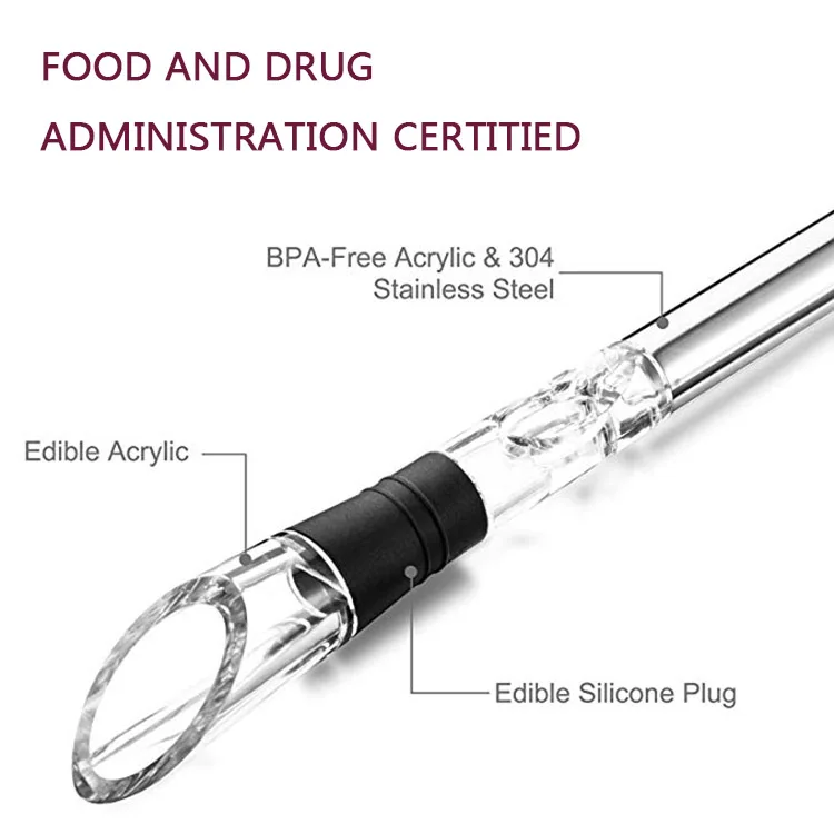 Bar Accessories Hot Instant Cooling Stainless Steel Wine Chiller Stick