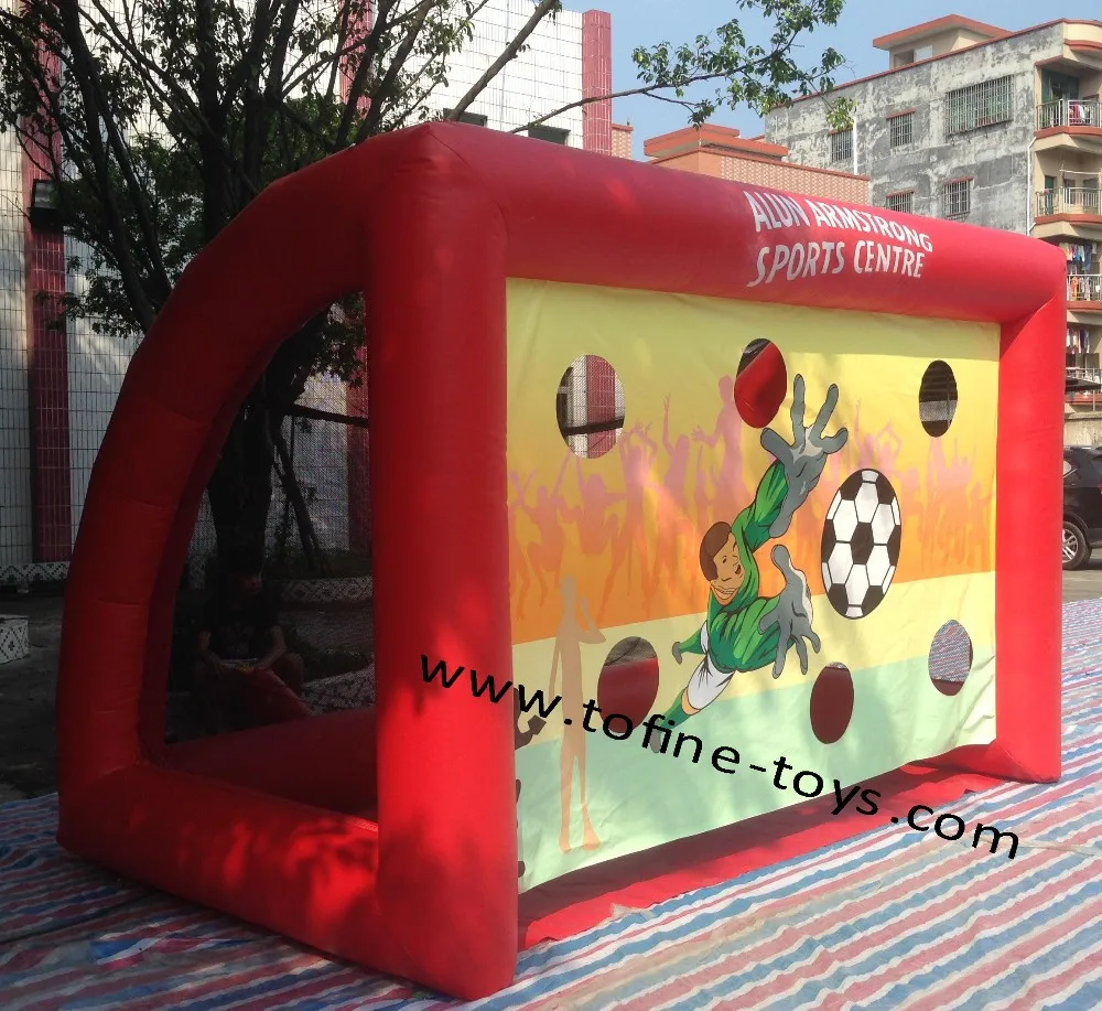 inflatable penalty shootout game football soccer goal challenge