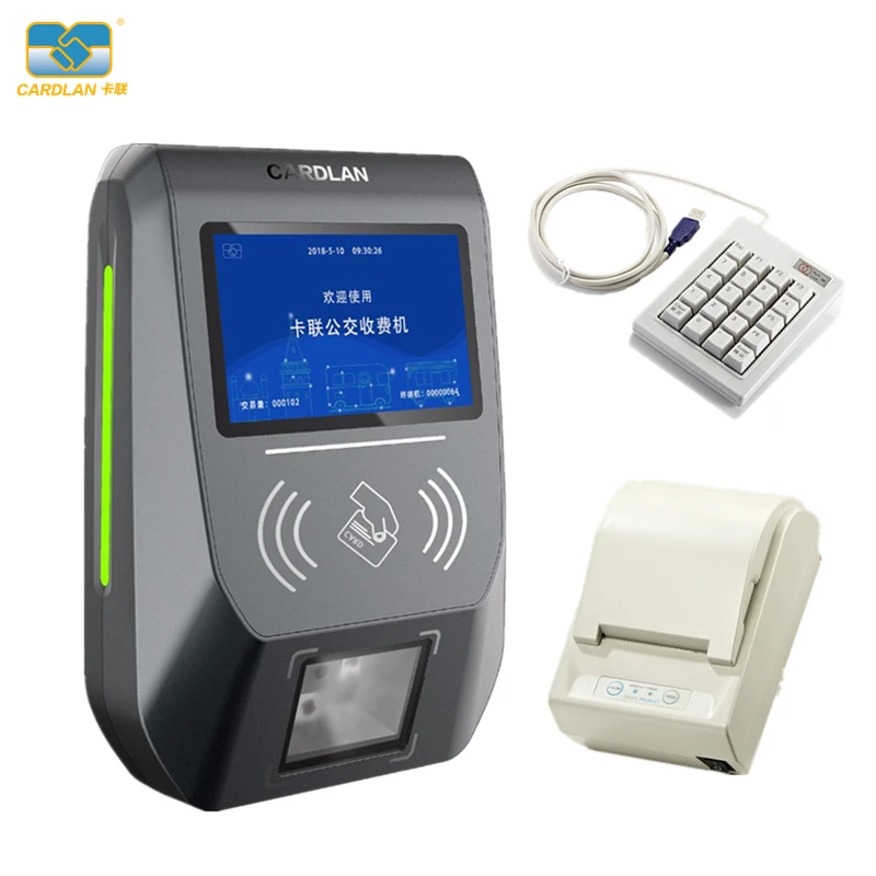 Mifare Desfire Ev1 4K Card Public Transport Rfid Reader 6 Digits Offline Pos Machine With Mifare Card Reader Software