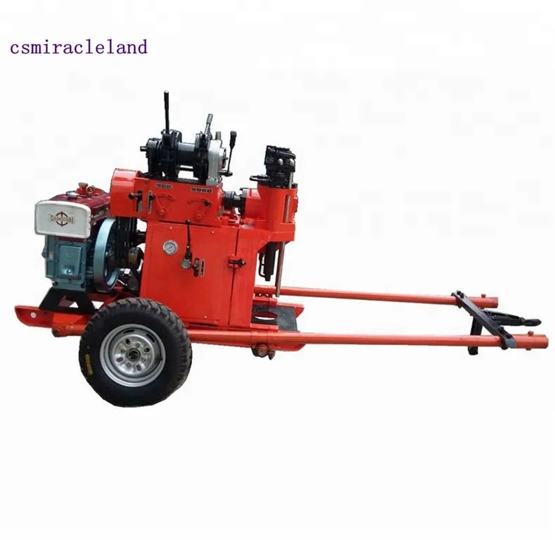 GY-100 Portable Trailer Mounted Soil Testing Geotechnical Drilling rig Machine