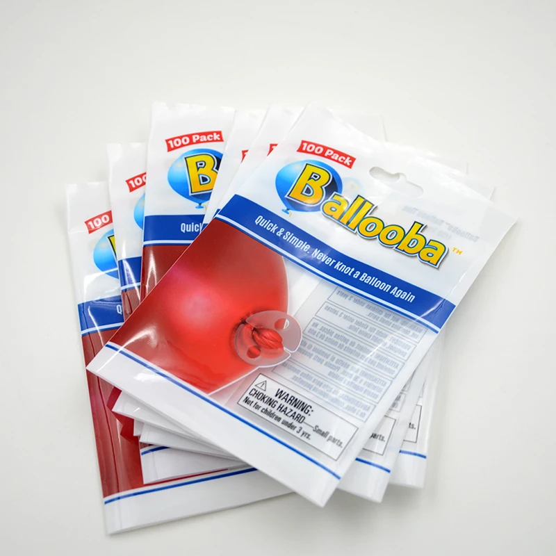 Accept Custom Order Back Seal Bopp Poly Plastic Balloons Packaging Bag for Birthday Party&