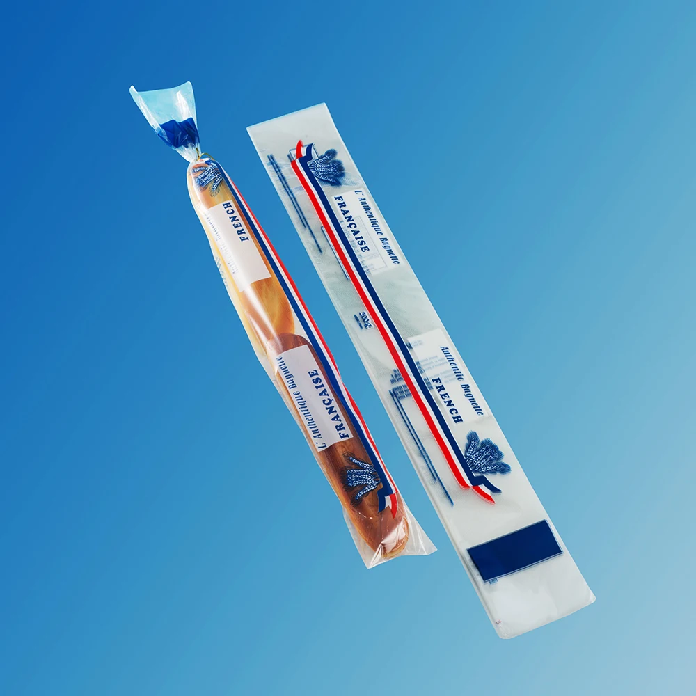 Эко-дружественных полиэтиленовые пакеты с перфорированной Французский Багет сумка сумки для упаковки еды