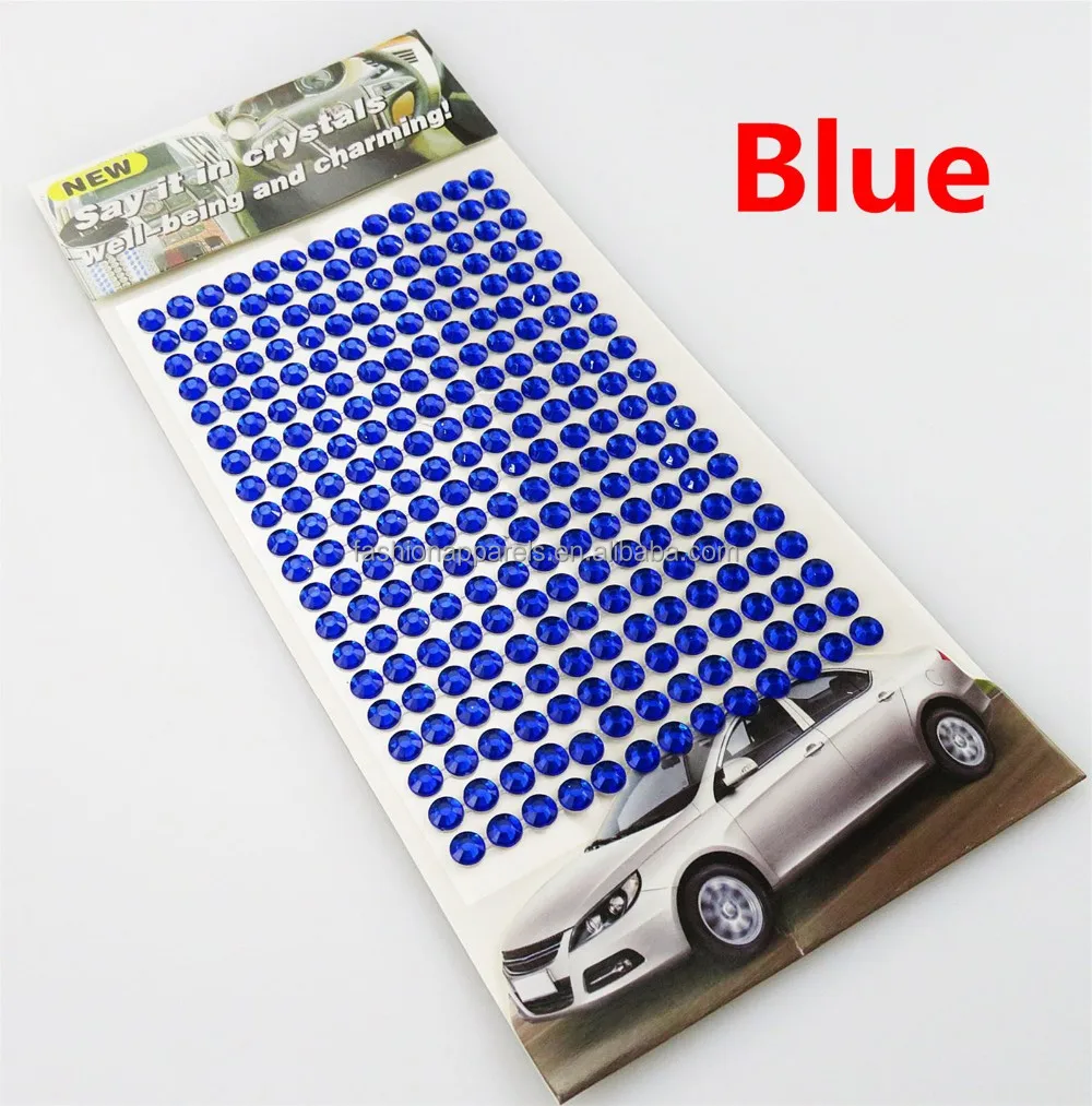 wholesale DIY self adhesive acrylic rhinestone sticker sheets