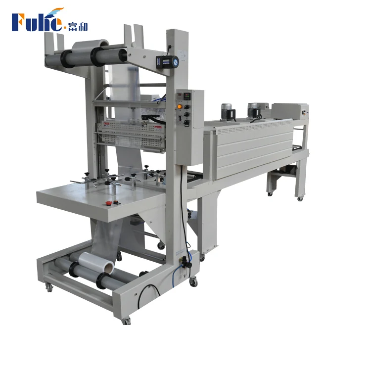 Высококачественный термоусадочный туннель 6650 + 5540 м, полуавтоматическая ПВХ POF PP PE пластиковая термоусадочная упаковочная машина