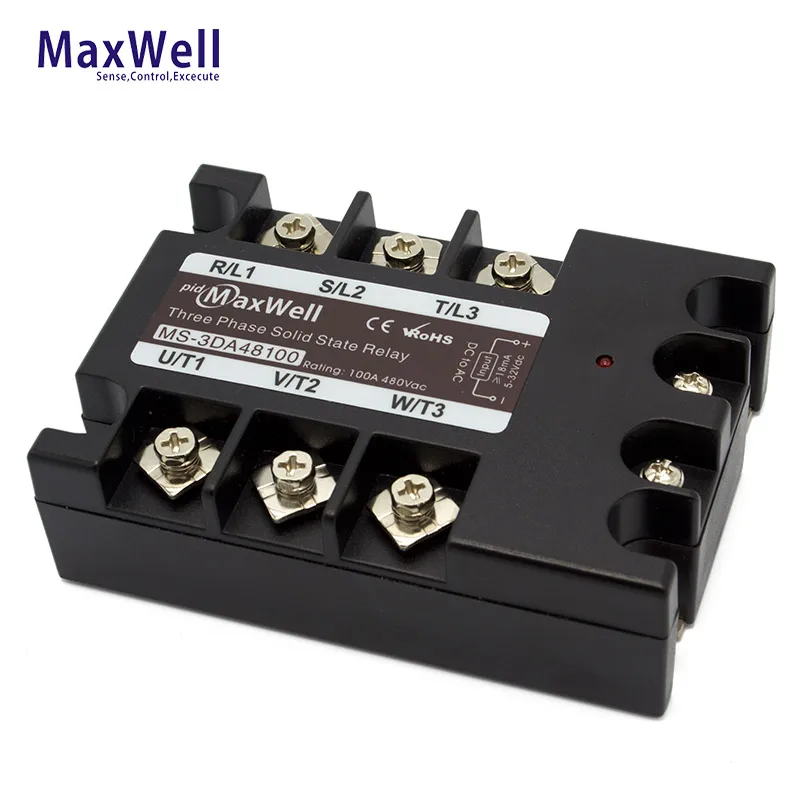 MS-3DA48100 100 amp 5v 3 phase solid state relay