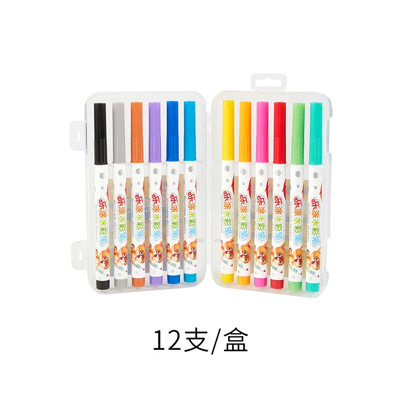 Моющиеся маркеры WA-0801-12 конической формы/спекания 12 упаковок