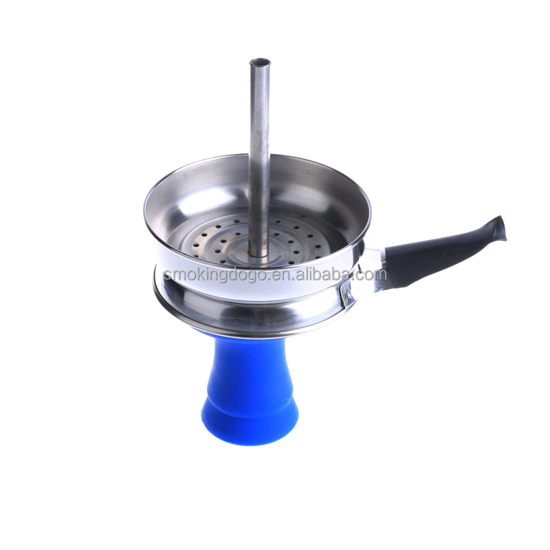 Cheap Silicone Hookah Bowl Set with Stainless Steel Chimney Shisha Charcoal Holder