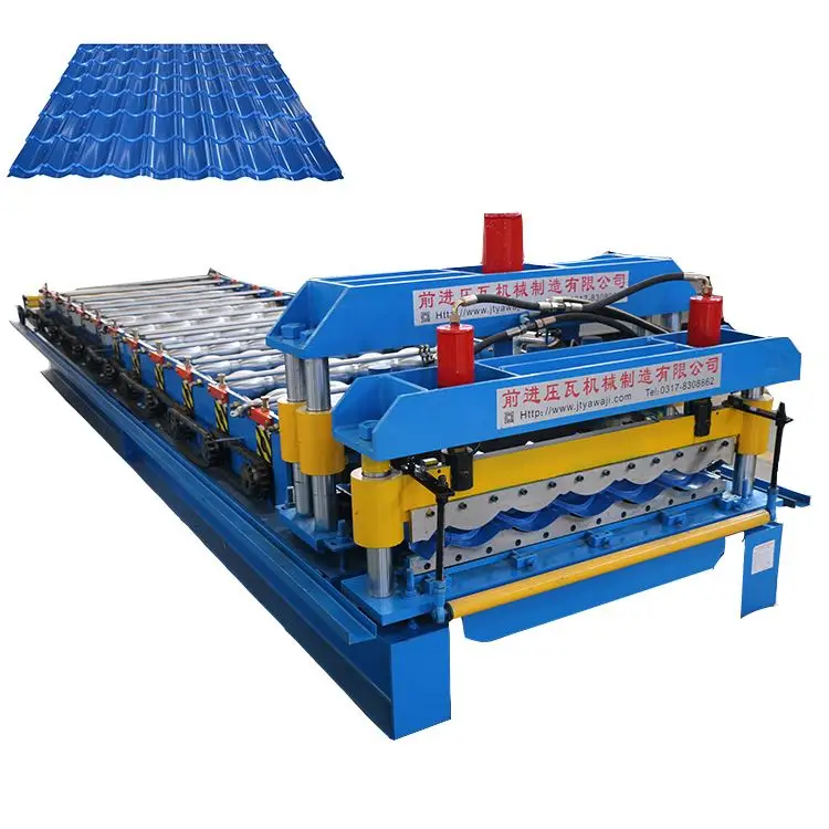 Hydraulic Tile Press Glazed Metal Roof Plate Rolling Machine