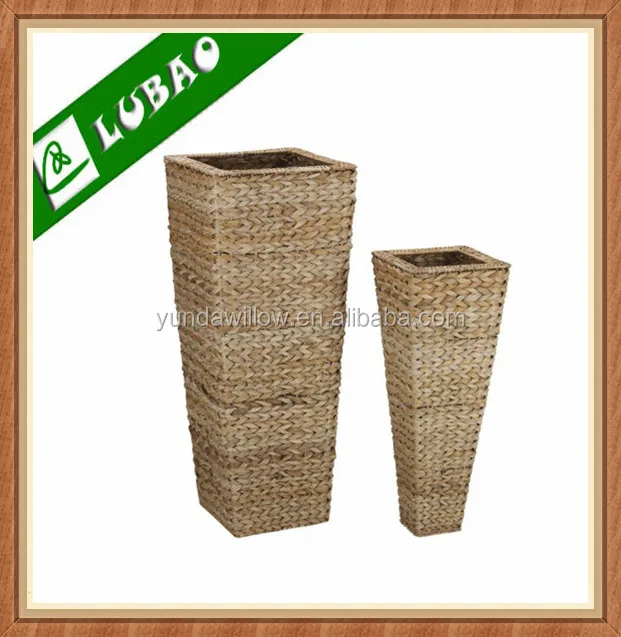 Уиллоу Ремесел Водяной Гиацинт Ваза Водорослей Корзина Для Цветов