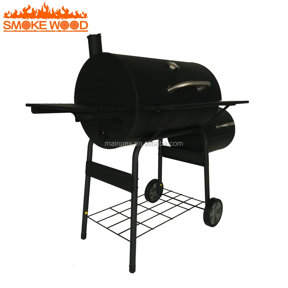 The Big American Barrel Bbq Portable Charcoal BBQ Grill and Smoker