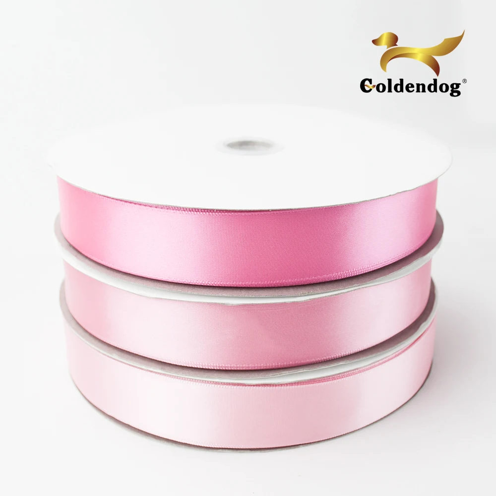 Hot sale factory double faced 100% polyester 196 colors 6mm satin ribbon