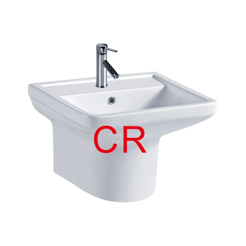 hotel washing basin wall hung wash basin semi pedestal basin