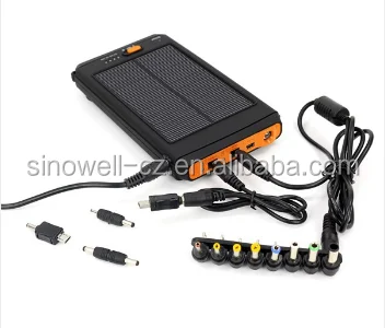 
12v 16v 19v 12000mAh Solar Laptop Charger Power Bank USB Portable Charger Backup External Battery 