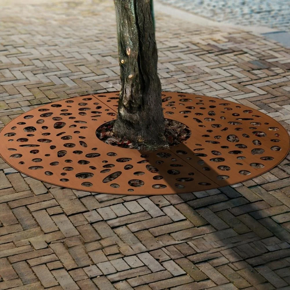 Corten Steel Tree Guard / Metal Grids for Around Tree