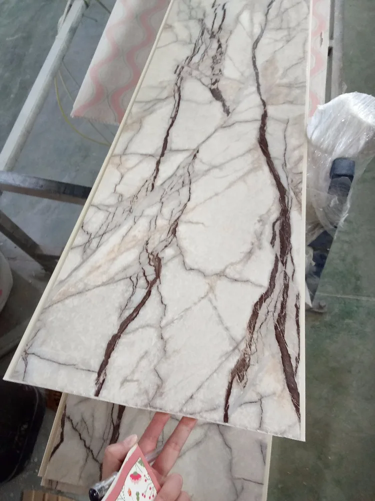 
High glossy marble design panel PVC for wall and ceiling decoration 