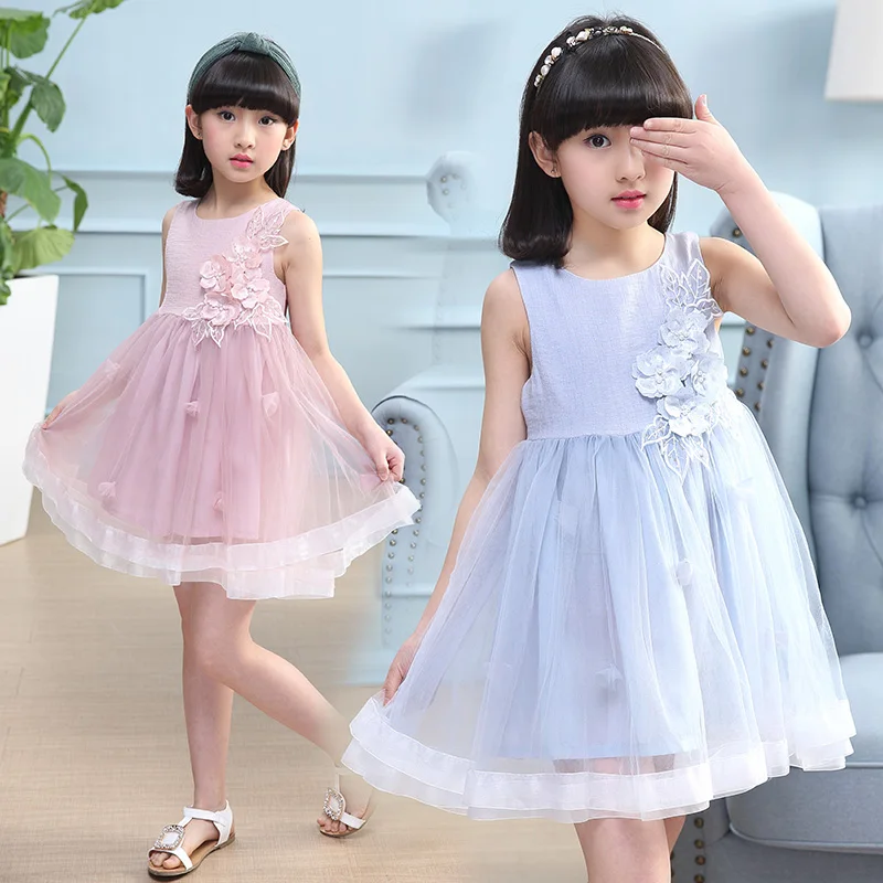 Alibaba En Espanol With Flower Decoration Kids Model Girls Dresses For 7 Year Olds