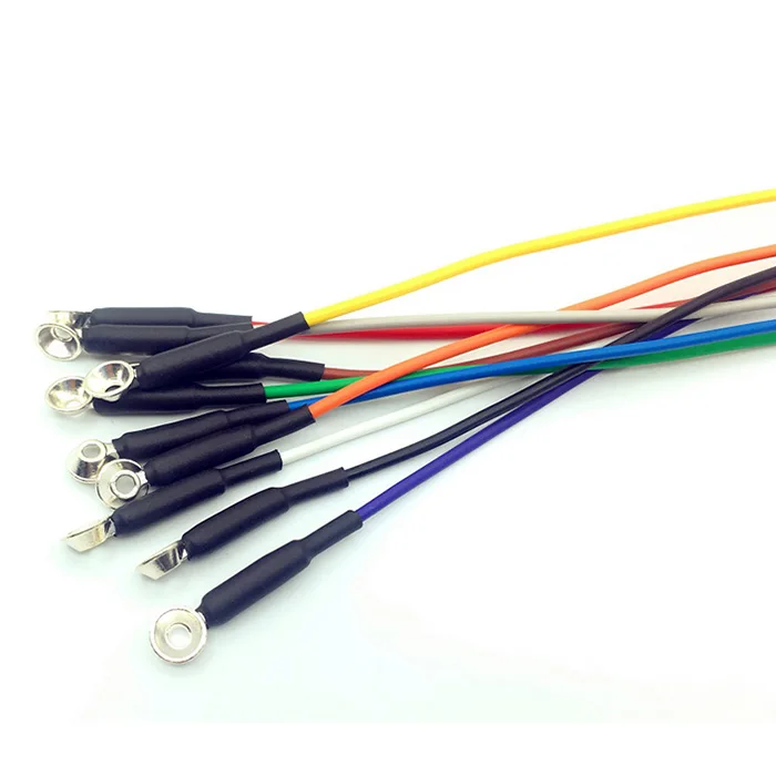 Medical accessories  solid silver cup electrode EEG cable