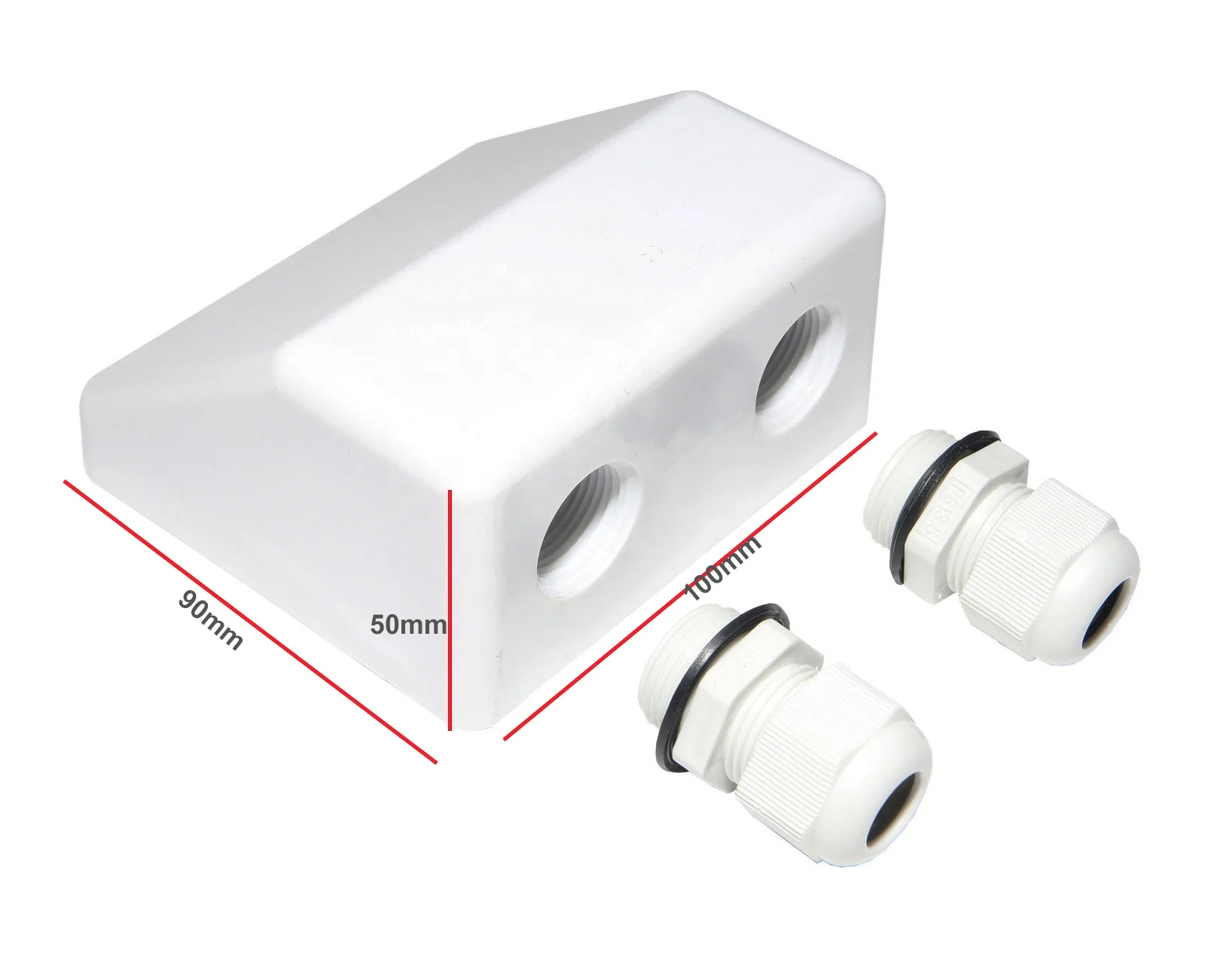 ABS solar mounting brackets for cable entry brackets for rv caravan and flat roof