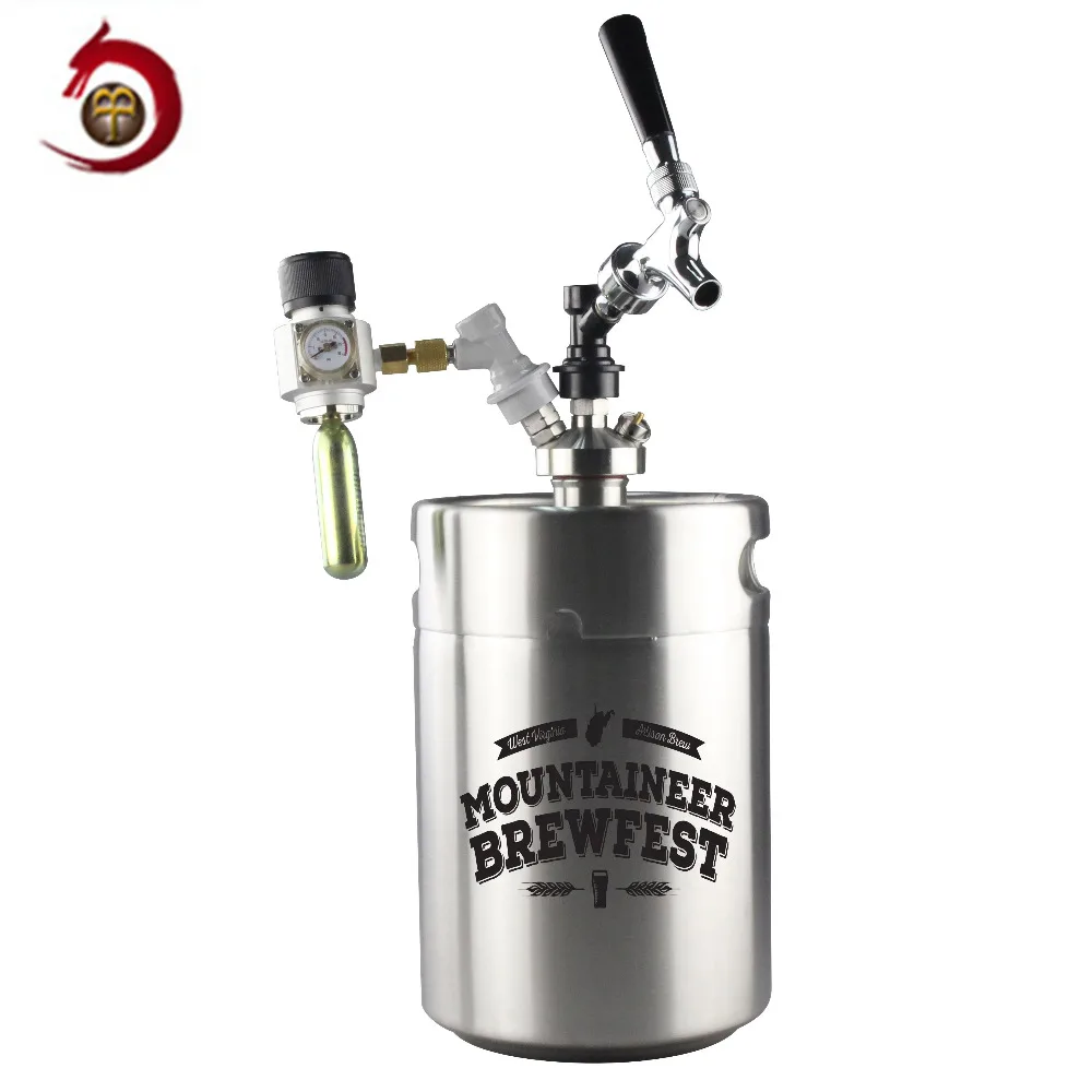 Beer 5 liter daught keg with tap for Christmas gift