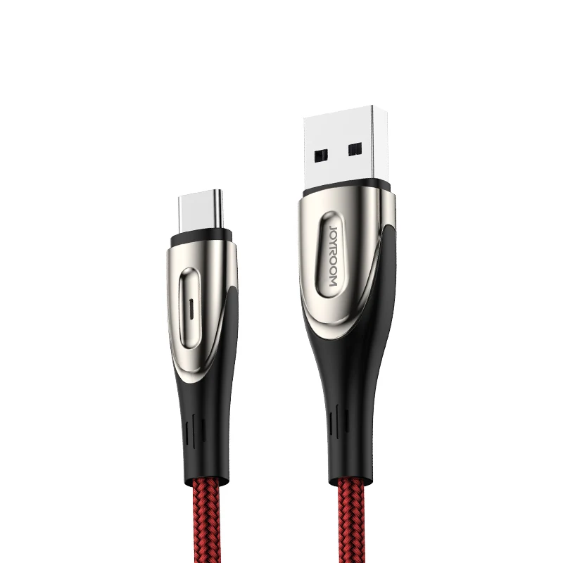 Joyroom TYPE-C data cable Braided Nylon Aluminum Fast Speed 1.2 Meter Usb Type C Cable