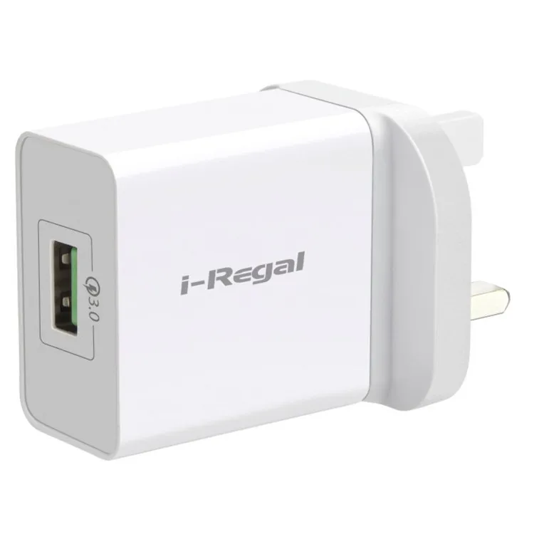 
2020 Factory Wholesale Super Fast 18w 1USB QC3.0 Cell Phone Charger 