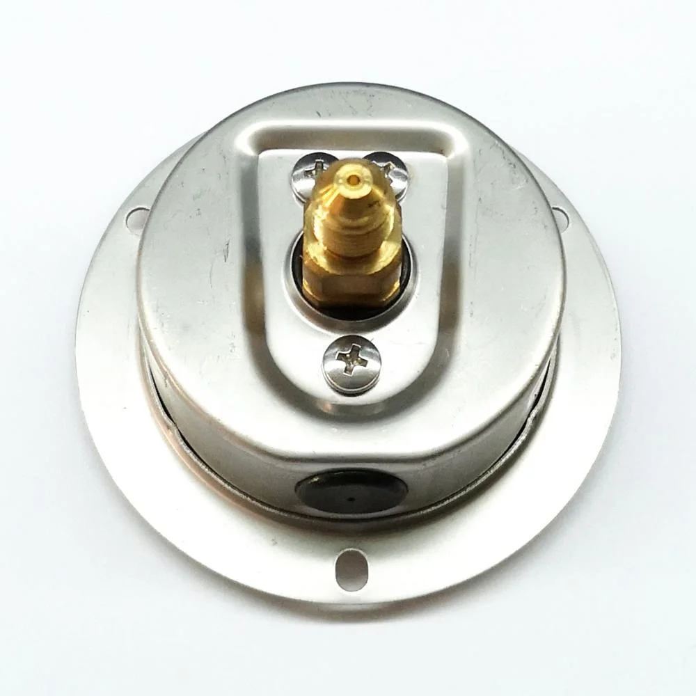 2.5' 3 Holes Front Flange High And Low Manometer Liquid Filled Refrigeration Manifold Gauge R22R134AR404AR407C