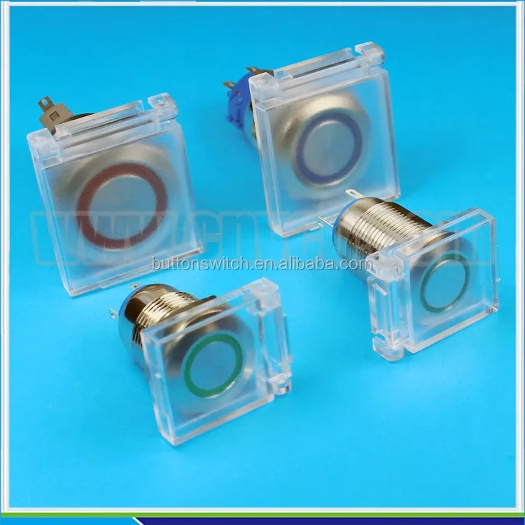BBB High Quality White Transparent Waterproof Cover 16mm/19mm/22mm Mounting Panel Pushbutton Switch Cap