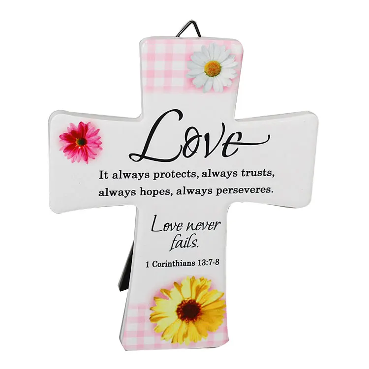 
Custom Decorative Cross Wall Ceramic Plaques 