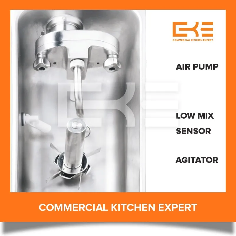 
Air Pump Buffet Restaurant 3 in 1 Big Capacity 110 Volt Soft Serve Ice Cream Machines 