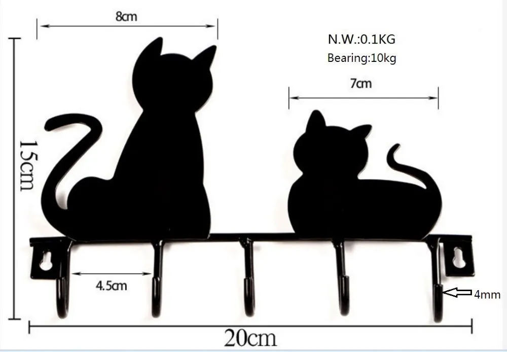 Metal Wall-mounted Train Shape Towel Clothes Hanging Rack Hooks