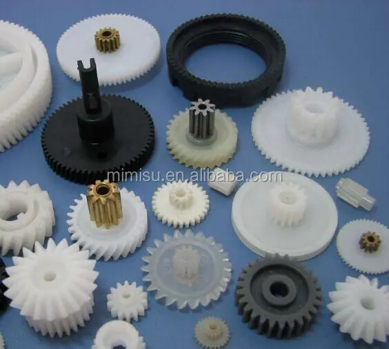 Plastic miniature spur geal bevel gear with anti-backlash gear