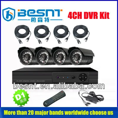 низкая цена h. 264 видеорегистратор кмоп 1000 твд ик cctv камеры 4 каналов dvr комплект( bs- t04m1)
