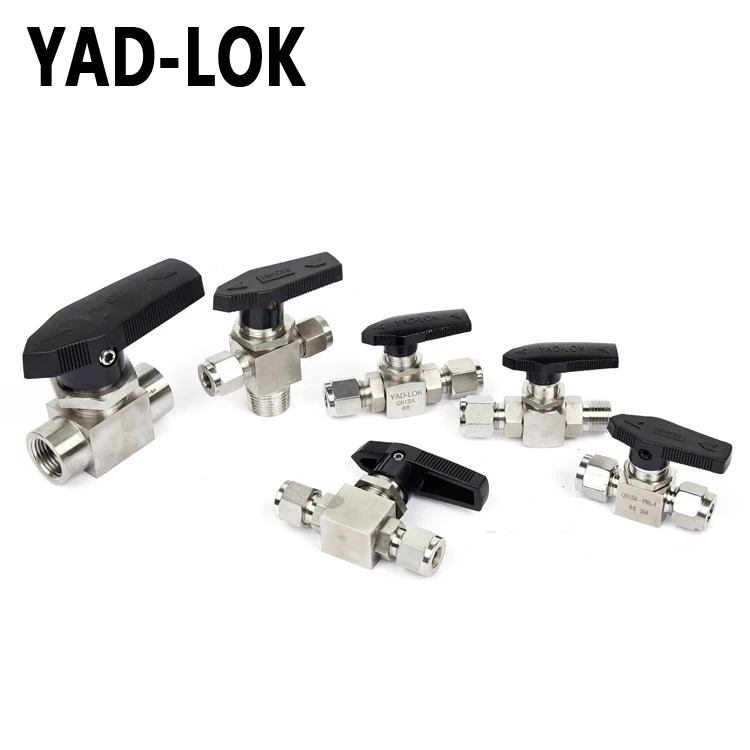 
YAD-LOK 1/4 Inch Vacuum Pressure Stainless Steel 3 Way Ball Valve 